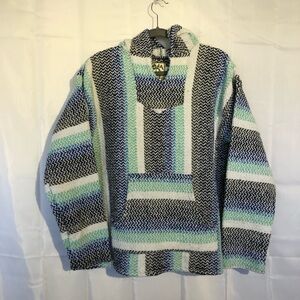 Baja Joe Blue Striped Sweatshirt - Size XL